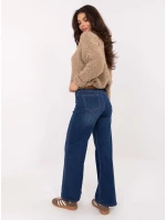 Spodnie jeans SP  ciemny niebieski model 21734240 - FPrice