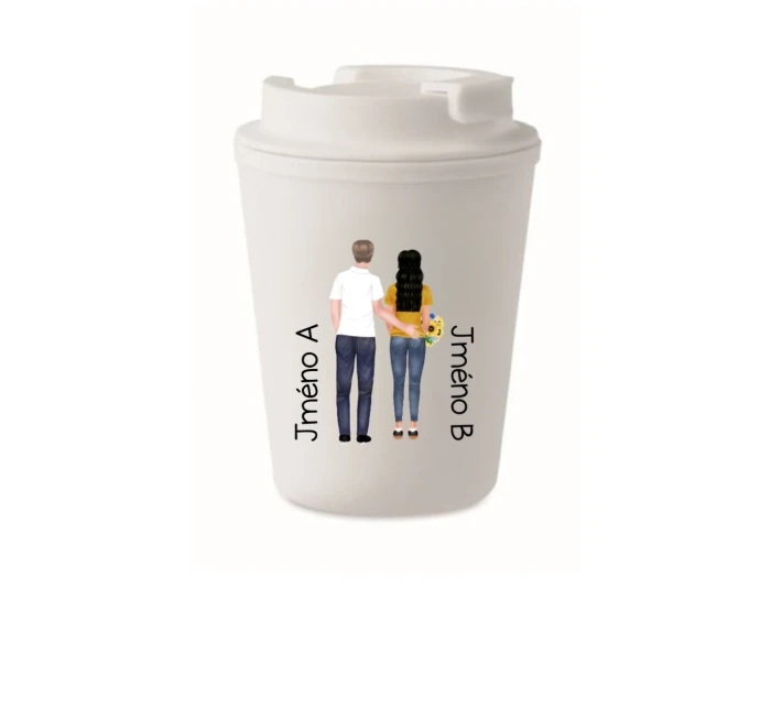 Personalizovaný cestovní termohrnek s párem 