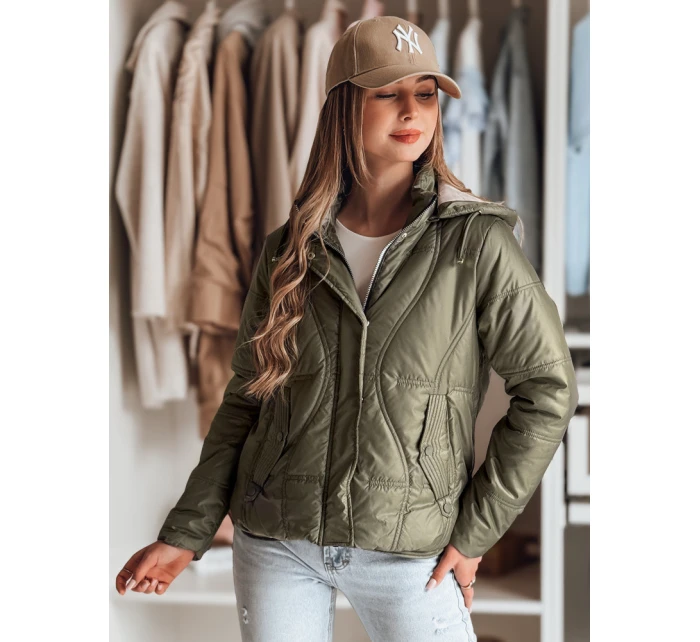 Dámská přechodná prošívaná bunda MARISSIA zelená FashionStreet TY4852