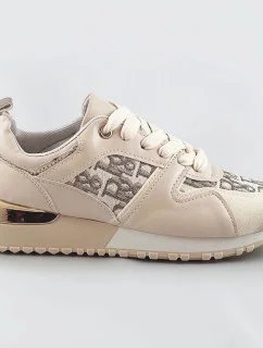 Béžové dámské tenisky se podrážkou model 17195567