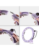 MAGNETICKÝ HULA HOP SET FIALOVÝ HHM13 S POČÍTADLEM HMS + ZEŠTÍHLUJÍCÍ PÁS BR163 ČERNÝ MAGNETICKÝ HULA HOP SET FIALOVÝ HHM13 S POČÍTADLEM HMS + ZEŠTÍHLUJÍCÍ PÁS BR163 ČERNÝ