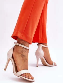 Módní sandály Beige béžové model 21612457 - VINCEZA