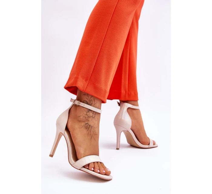 Módní sandály Beige béžové model 21612457 - VINCEZA