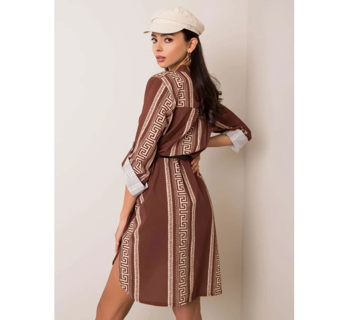 Šaty DHJ SK 5766D.13 hnědá