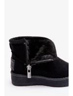 Dětské zateplené sněhule Black Big Star Dětské zateplené sněhule Black Big Star