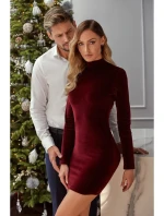 Dámské šaty model 21080756 Bordó - Moe