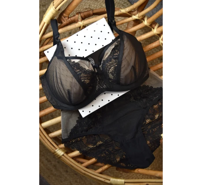 DOTS SEMI BRA 19187 BLACK