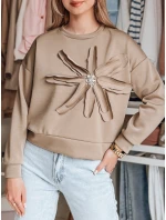 Dámská oversize mikina s květinami Dstreet model 21986560 - FashionStreet Dámská oversize mikina s květinami Dstreet model 21986560 - FashionStreet