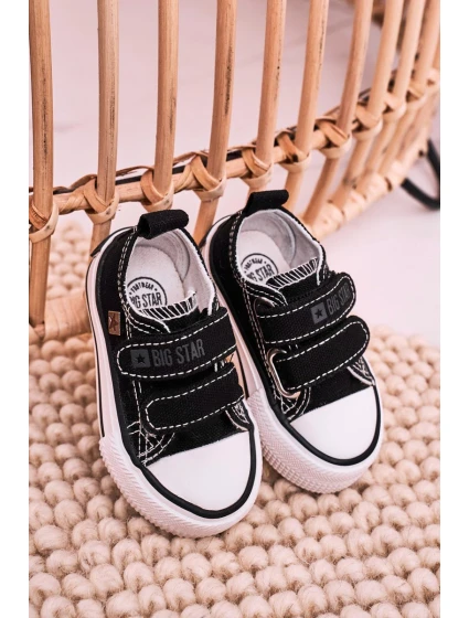 Dětské Tenisky Na Suchý Zip BIG STAR model 21545391 Černé - Big Star Shoes