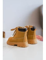Dětské Trapery Botky Na Zip Camel model 21639884 - Boto