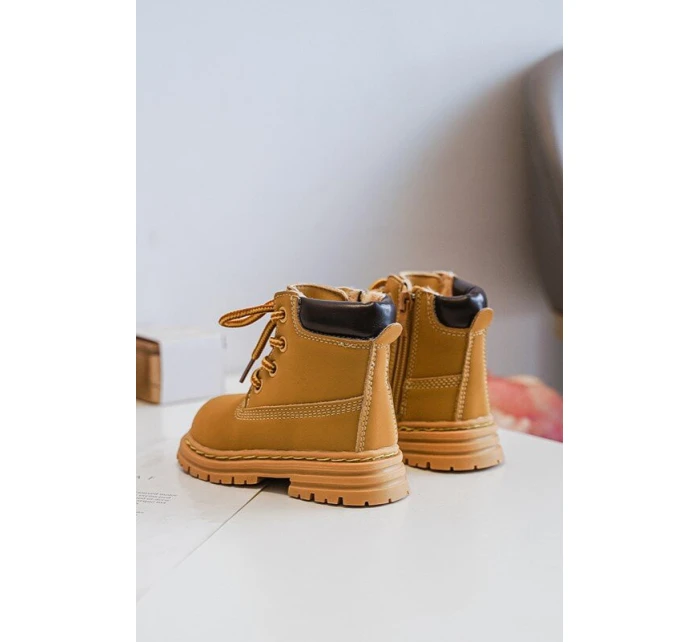 Dětské Trapery Botky Na Zip Camel model 21639884 - Boto