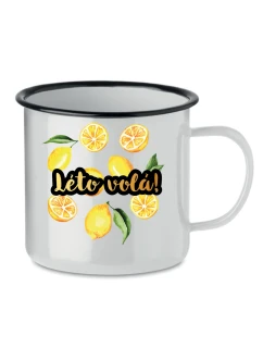 Personalizovaný retro plecháček s ovocem a textem 