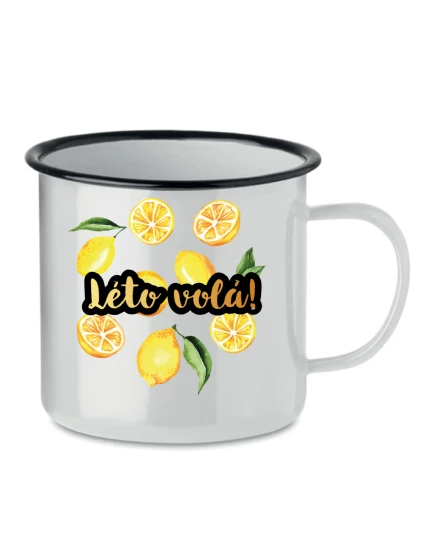 Personalizovaný retro plecháček s ovocem a textem 