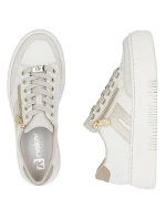 Dámské kožené tenisky na platformě béžové Rieker M1912-80 Dámské kožené tenisky na platformě béžové Rieker M1912-80