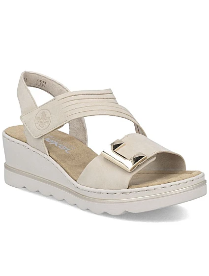 Dámské lila sandály na platformě Rieker 67410-62