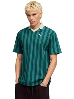 Pánské tričko Puma Class Relaxed Pinnacle Polo, zelené, 692069, velikost 41
