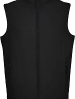SOL'S Race BW Men Pánská 2-vrstvá softshellová vesta 25.2887 black