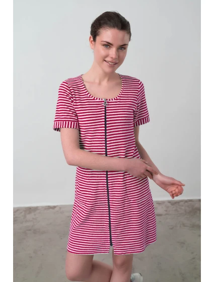 Vamp - Pohodlné celopropínací froté šaty 16930 - Vamp Vamp - Pohodlné celopropínací froté šaty 16930 - Vamp