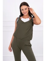 s nápisem khaki model 18743250 - K-Fashion