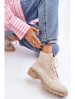 Flat Boots Lewski Shoes model 21607535 Světle béžová - Boto