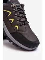 Mužské sportovní trekové boty šedé model 21639356 - Boto
