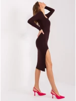 EM SK 783 šaty.41P tmavě hnědá EM SK 783 šaty.41P tmavě hnědá