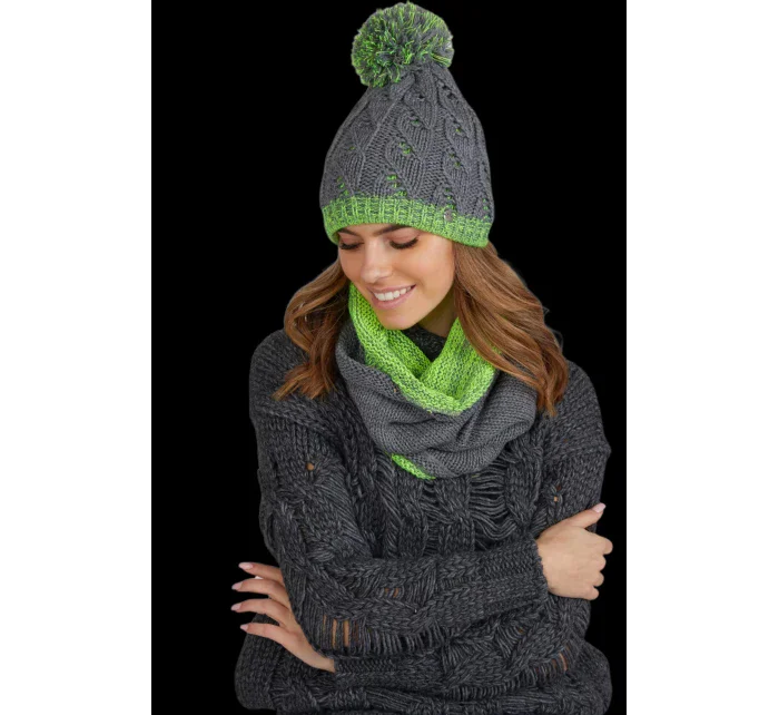 Dámská čepice K.15.13.06S-2 šedá - Kamea