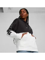 Dámská mikina s kapucí 676023 01 Černá s bílou - Puma