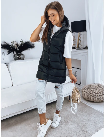 Dámská prošívaná vesta BRITA černá FashionStreet TY3230