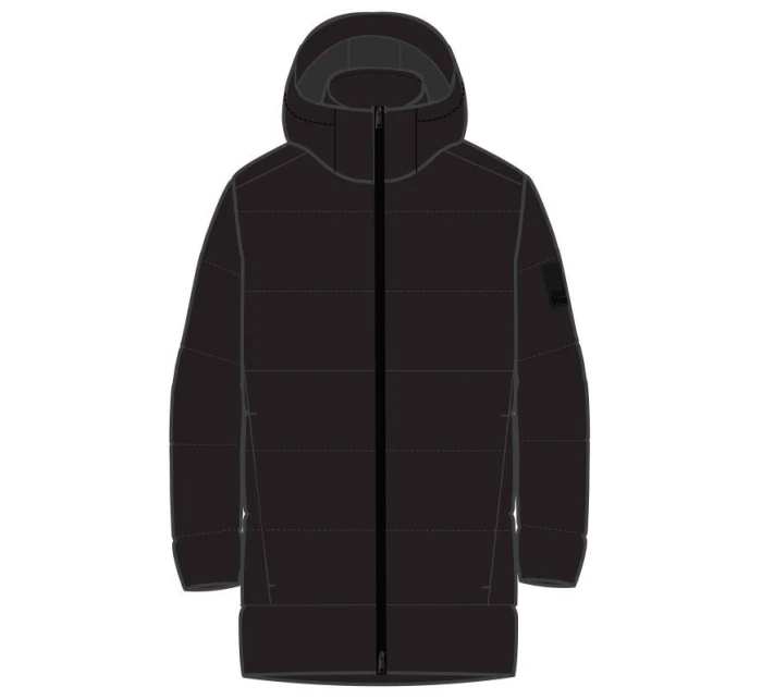 Jack Wolfskin pánská přechodná bunda DEUTZER LONG JKT M black prodyšná tkanina black (1207451_6000) pánské