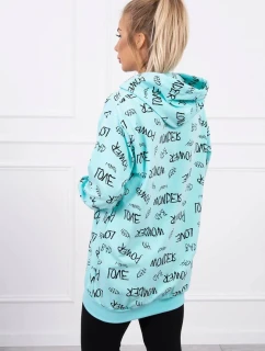 Mikina s nápisem mint