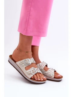 Pohodlné Dámské Žabky S Sponami Inblu CP000045 Béžové