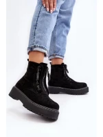 Dámské kotníkové boty M532-1 model 190537 Černá - ERYNN Dámské kotníkové boty M532-1 model 190537 Černá - ERYNN