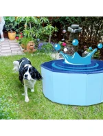 SKLÁDACÍ ZAHRADNÍ BAZÉN PRO PSY 80X30CM SASKA GARDEN