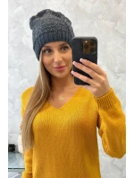 Dámská čepice Amira K359 graphite+black Dámská čepice Amira K359 graphite+black