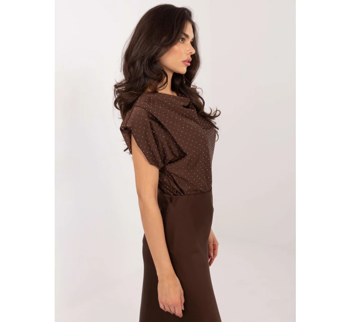 Bluzka MI BZ model 21795586 brązowy - FPrice Bluzka MI BZ model 21795586 brązowy - FPrice