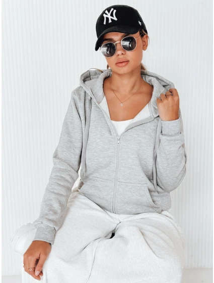 Dámská mikina VICTORIA světle šedá BY0228