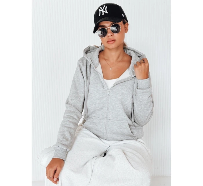 Dámská mikina VICTORIA světle šedá BY0228