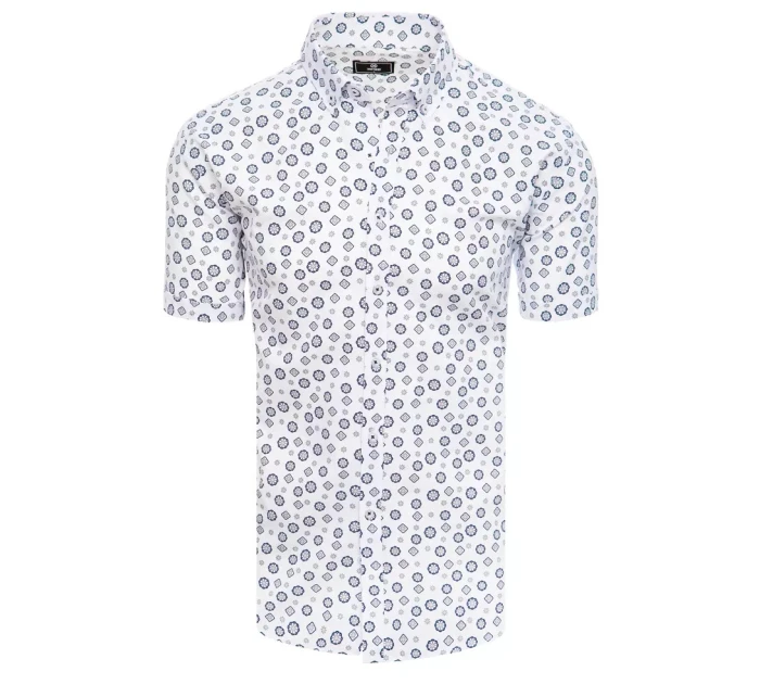 Pánské bílé tričko s krátkým rukávem Dstreet model 21969095 - FashionStreet