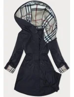 Tmavě modrá bunda parka s ozdobnou podšívkou model 19709891 - BH FOREVER