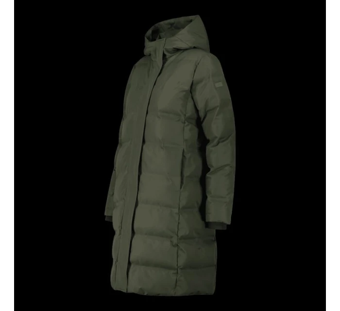 CMP dámská zimní bunda s kapucí, zateplená, nepromokavá, zelená (34K0096/F905)