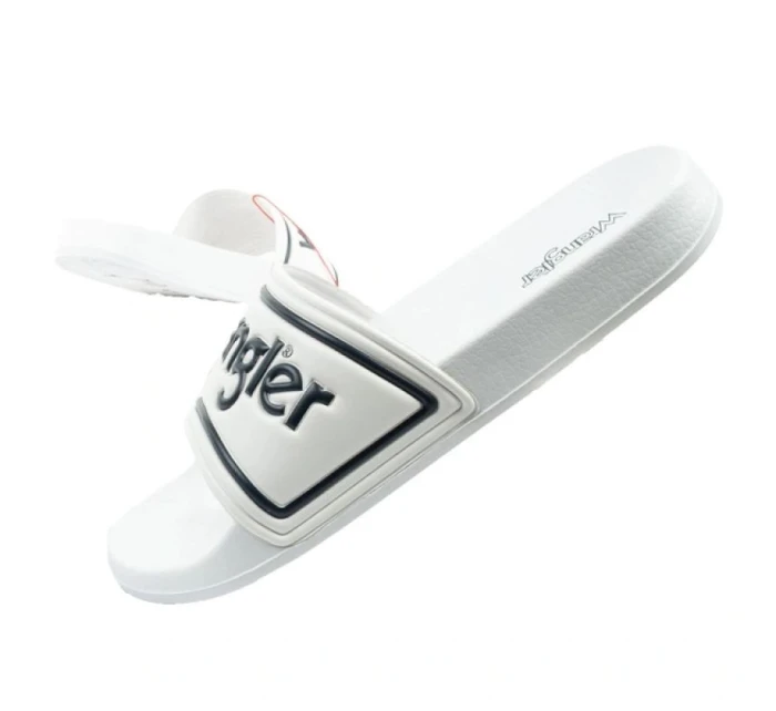 Pánské pohodlné sportovní žabky Wrangler Averell Slider white Pánské pohodlné sportovní žabky Wrangler Averell Slider white
