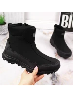 DK Jr DK58A nepromokavé zateplené sněhové boty černé DK Jr DK58A nepromokavé zateplené sněhové boty černé