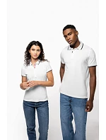 Kariban K 252 Dámské kontrastní piqué polo 20.K252 white/navy/white Kariban K 252 Dámské kontrastní piqué polo 20.K252 white/navy/white