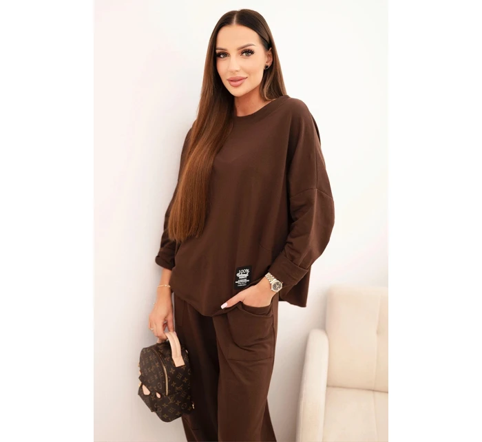 Komplet bavlněný mikina + kalhoty tmavě mátová Komplet bavlněný mikina + kalhoty tmavě mátová