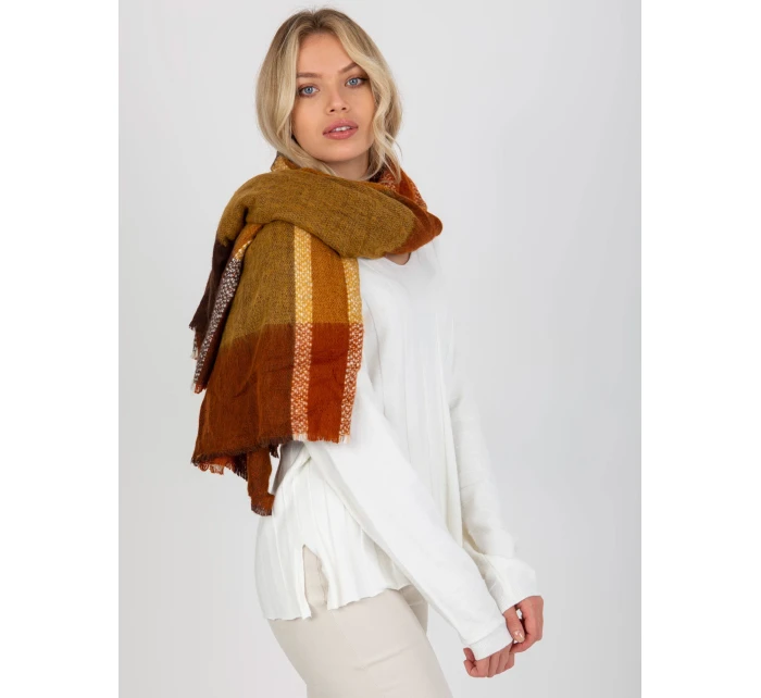 Šátek AT SZ model 17833575 hnědá - FPrice