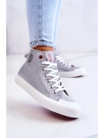 Dámské vysoké tenisky Cross Jeans JJ2R4057C šedá Dámské vysoké tenisky Cross Jeans JJ2R4057C šedá