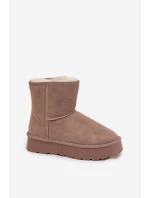 Dámské sněhule W5825 hnědé - Sweet Shoes