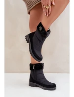 Dámské Módní zateplené sněhule Progress model 21602424 Černé - Boto Dámské Módní zateplené sněhule Progress model 21602424 Černé - Boto