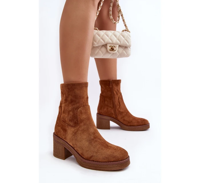 Dámské botky na podpatku Camel Argastis Dámské botky na podpatku Camel Argastis